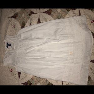 White eyelet sun dress